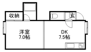 第22森宅建マンション【101号室】の間取り