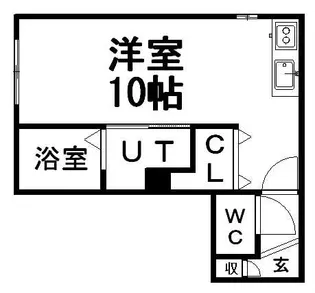 クローバーホーム美園【1階】の間取り