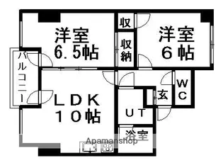フロンティア菊水【902号室】の間取り