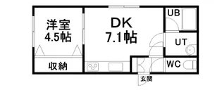 ビブレ栄通【101号室】の間取り