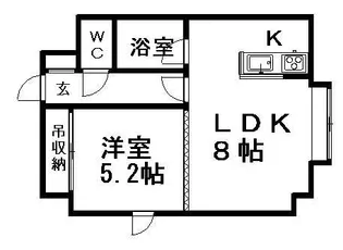 ハピネス・21【305号室】の間取り