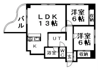 トラストコート34【8階】の間取り