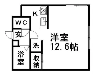 アーバンクラスタ東札幌【402号室】の間取り