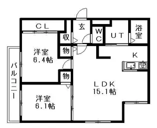 メルシメゾン【4階】の間取り