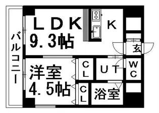 アーク菊水43【0402号室】の間取り