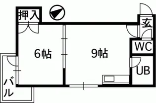 パルコート62【3階】の間取り