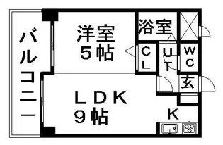 ハウスオブリザ菊水弐番館【102号室】の間取り
