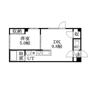 アフロート菊水【2階】の間取り