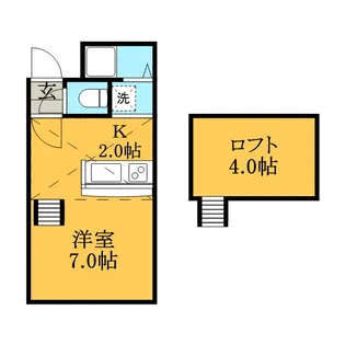 ノースコート菊水【202号室】の間取り