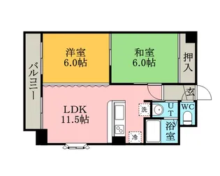 フェアフィールド菊水【00701号室】の間取り