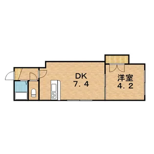 アーバンコート東札幌Ⅵ【103号室】の間取り