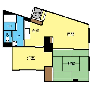 河岸ハイツ【405号室】の間取り