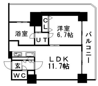 グランドタワー札幌【5階】の間取り