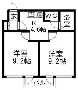 エスパシオ澄川【502号室】の間取り