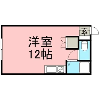 コーポミヤコシ【106号室】の間取り