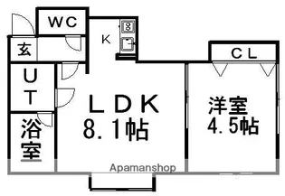アプレミディ【3階】の間取り