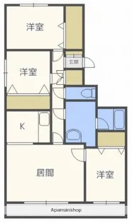 KDマンションⅠ【6階】の間取り