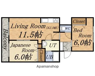 レジェンドリーM【3階】の間取り