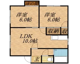 ハイツ山崎【2階】の間取り