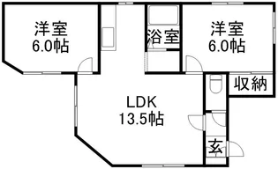 ルミエールFⅤ【101号室】の間取り