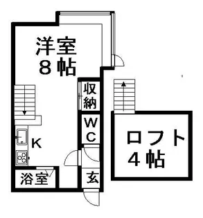 アネックスES【201号室】の間取り