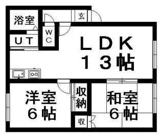 TMTアルバ74【202号室】の間取り