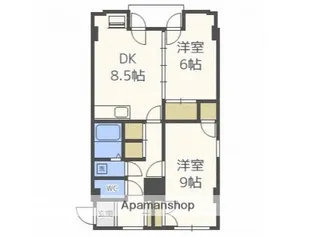フロンティア菊水【903号室】の間取り