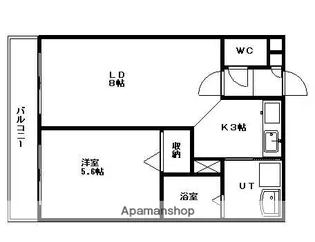 栄通銀座パレス【3階】の間取り
