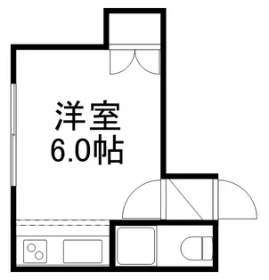 アレクス白亜【208号室】の間取り