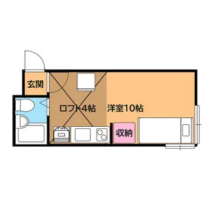 レジスタ栄通【212号室】の間取り