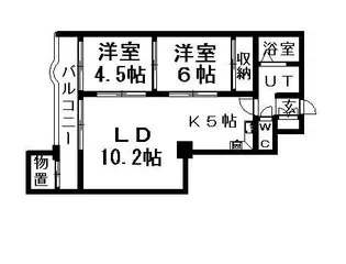 ブールヴァール平岡【3階】の間取り