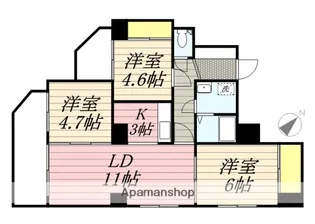 スターアベニュー広和NO,11【401号室】の間取り