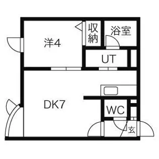 アークコート南白石【305号室】の間取り
