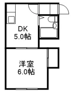 エイトハイツ【308号室】の間取り
