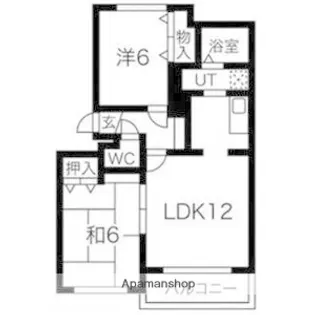 グランカーサ菊水【2階】の間取り