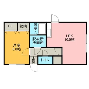 パールハイム直【103号室】の間取り