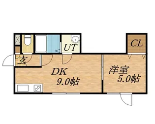 インフィニティⅡ【206号室】の間取り