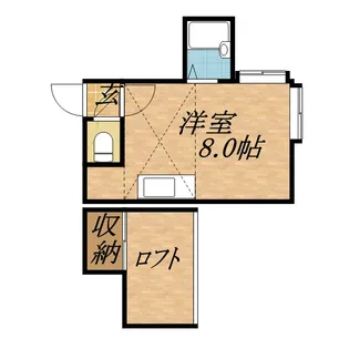 K&N新札幌【205号室】の間取り