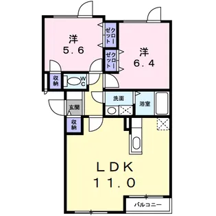 クリーンTS Ⅱ【1階】の間取り