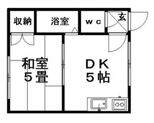 白石ハイツ【C-2号室】の間取り