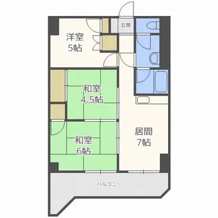 第78松井ビル【903号室】の間取り