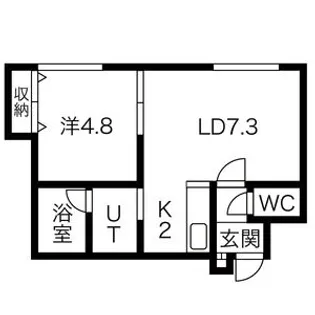 LEE TOWN D【103号室】の間取り