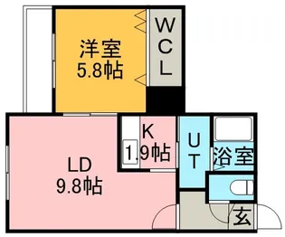 インフィニティ28【402号室】の間取り
