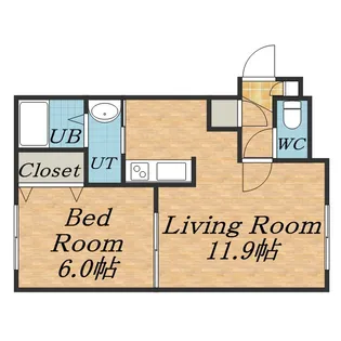 アクアトピア栄通【103号室】の間取り