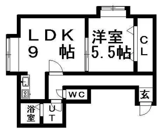 FOREST栄通A【102号室】の間取り