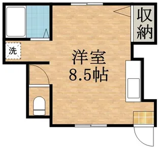 東札幌セントラル【208号室】の間取り