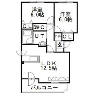 エミール大屋【201号室】の間取り