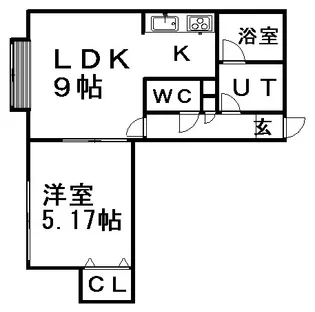 ユートピア【106号室】の間取り