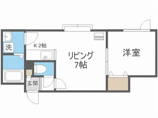フロルドゥコルザ【203号室】の間取り