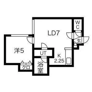 JUNJUNハウス南郷【106号室】の間取り